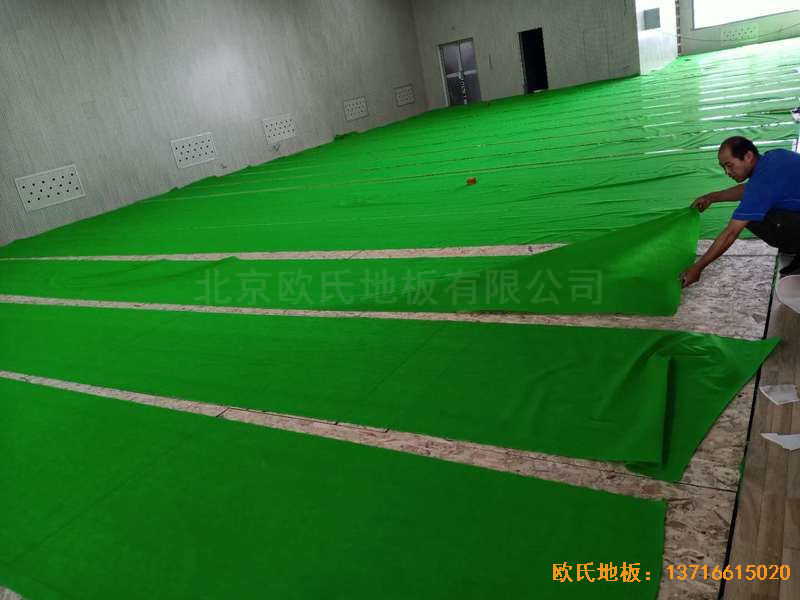 山西運城財經(jīng)學校體育地板鋪設案例