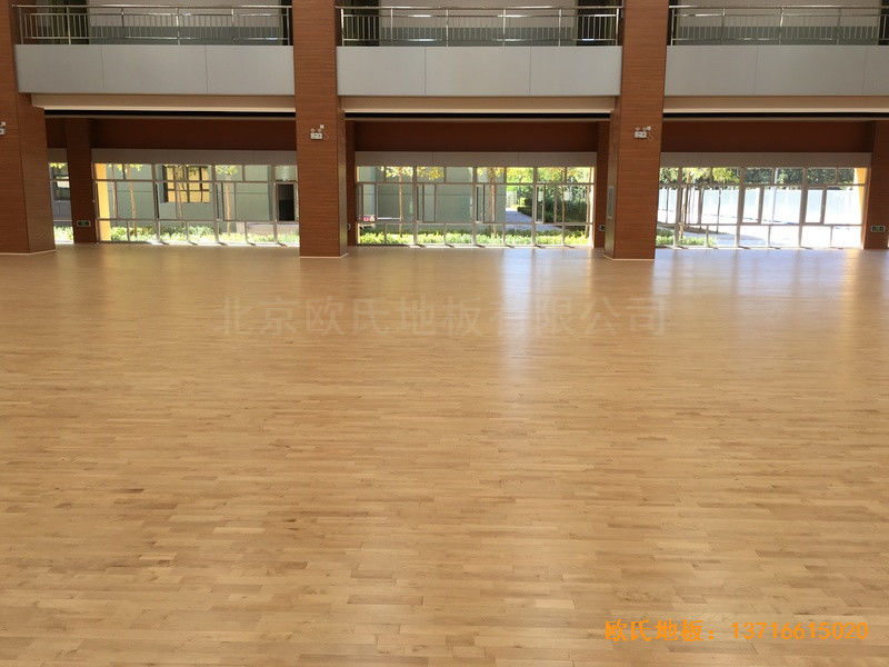 山西晉中榆次區(qū)寇村小學運動館運動地板施工案例0